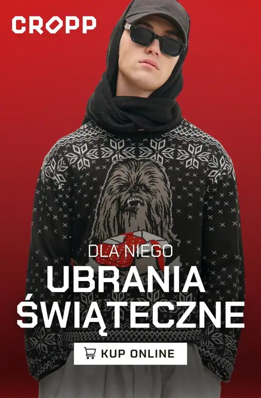 Cropp - gazetka promocyjna Ubrania świąteczne dla niego od poniedziałku 08.12 