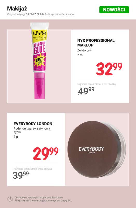 Rossmann - gazetka promocyjna NOWOŚCI na promocji! od poniedziałku 08.12 do środy 17.12 - strona 3