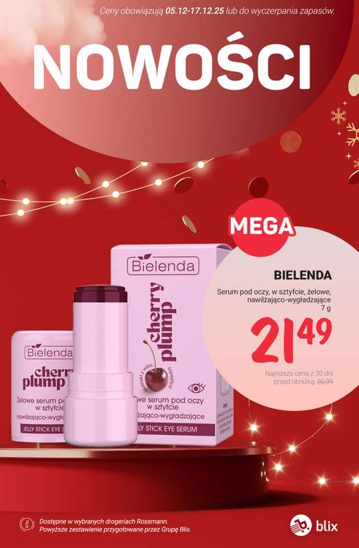 Rossmann - gazetka promocyjna NOWOŚCI na promocji! od poniedziałku 08.12 do środy 17.12