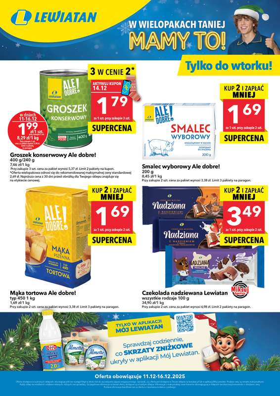 LEWIATAN - gazetka promocyjna Kupuj i zyskaj więcej od czwartku 11.12 do wtorku 16.12