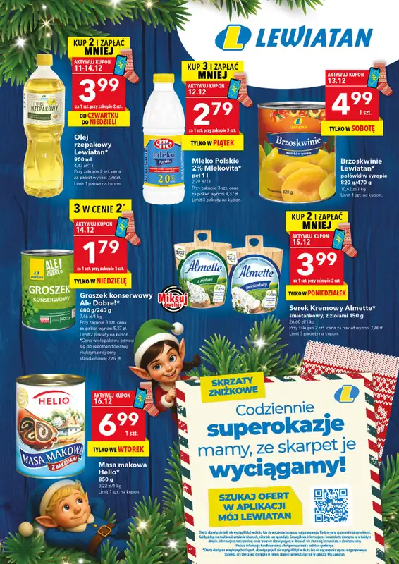 LEWIATAN - gazetka promocyjna Skrzaty Zniżkowe Lewiatana  
