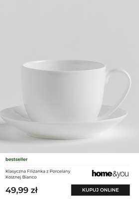 Klasyczna Filiżanka z Porcelany Kostnej Bianco
