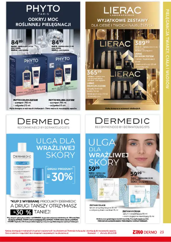 Ziko Dermo - gazetka promocyjna Gazetka Pielęgnacja na prezent od czwartku 11.12 do niedzieli 28.12 - strona 23