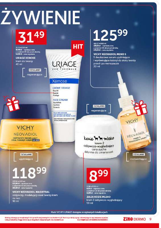 Ziko Dermo - gazetka promocyjna Gazetka Pielęgnacja na prezent od czwartku 11.12 do niedzieli 28.12 - strona 9