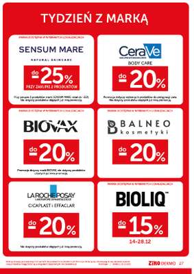 Ziko Dermo - gazetka promocyjna Gazetka Pielęgnacja na prezent od czwartku 11.12 do niedzieli 28.12 - strona 27