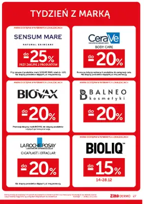 Ziko Dermo - gazetka promocyjna Gazetka Pielęgnacja na prezent od czwartku 11.12 do niedzieli 28.12 - strona 27