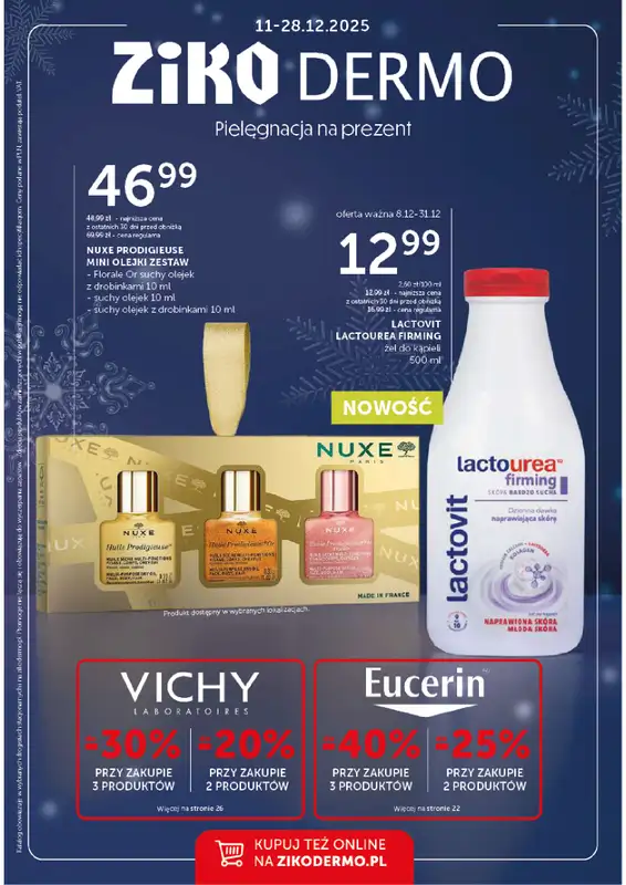 Ziko Dermo - gazetka promocyjna Gazetka Pielęgnacja na prezent od czwartku 11.12 do niedzieli 28.12