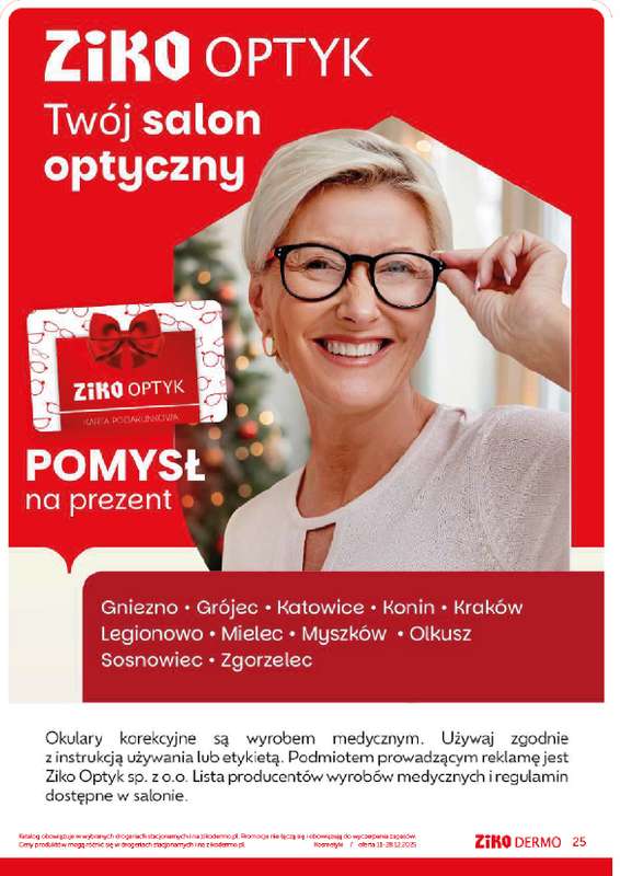 Ziko Dermo - gazetka promocyjna Gazetka Pielęgnacja na prezent od czwartku 11.12 do niedzieli 28.12 - strona 25