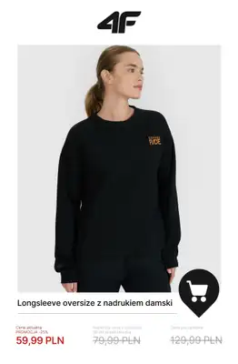 4F - gazetka promocyjna Wyprzedaż: wszystko do 100 zł dla niej od poniedziałku 08.12  - strona 5