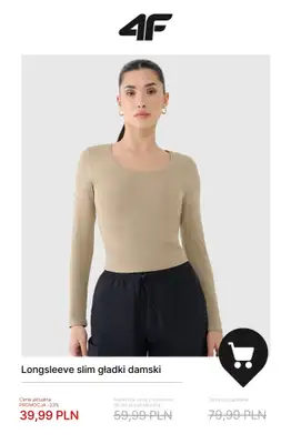 4F - gazetka promocyjna Wyprzedaż: wszystko do 100 zł dla niej od poniedziałku 08.12  - strona 12
