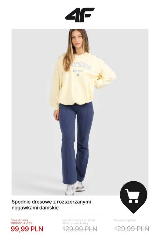 4F - gazetka promocyjna Wyprzedaż: wszystko do 100 zł dla niej od poniedziałku 08.12  - strona 9