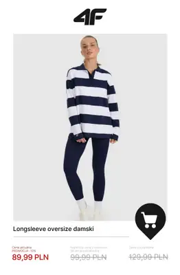 4F - gazetka promocyjna Wyprzedaż: wszystko do 100 zł dla niej od poniedziałku 08.12  - strona 8
