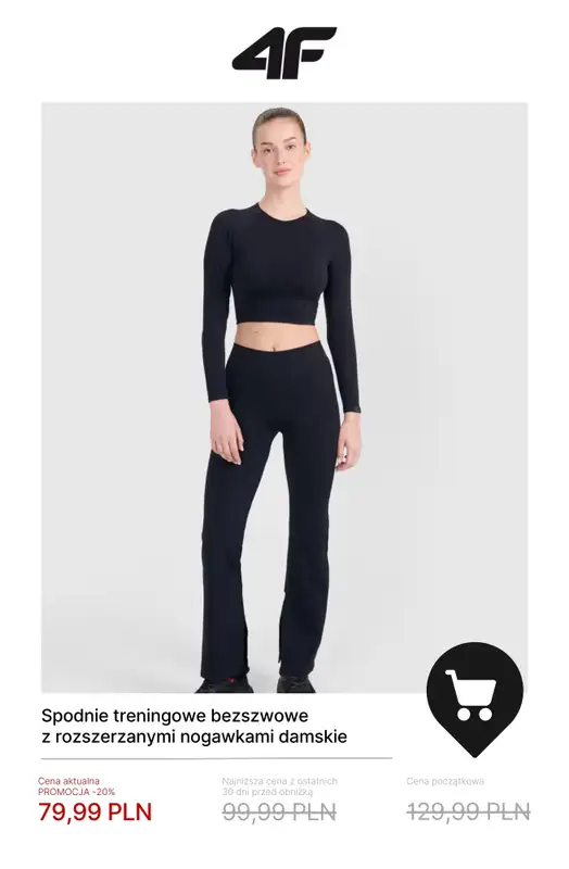 4F - gazetka promocyjna Wyprzedaż: wszystko do 100 zł dla niej od poniedziałku 08.12  - strona 7
