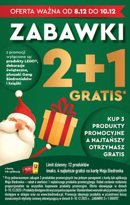 Biedronka - gazetka promocyjna Oferty 2+1 od poniedziałku 08.12 do środy 10.12 - strona 2