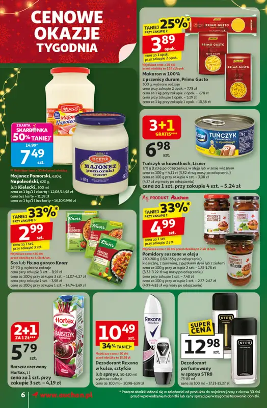 Auchan - gazetka promocyjna Święta jak babcię kocham Supermarket od czwartku 11.12 do środy 17.12 - strona 6