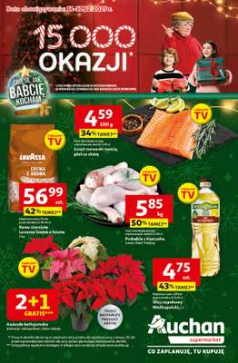 Auchan - gazetka promocyjna Święta jak babcię kocham Supermarket od czwartku 11.12 do środy 17.12
