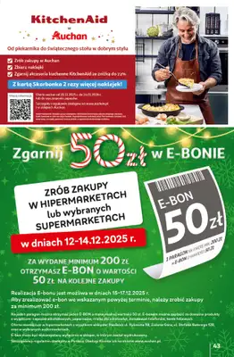 Auchan - gazetka promocyjna Gazetka Święta jak babcię kocham Hipermarket Auchan od czwartku 11.12 do środy 17.12 - strona 43