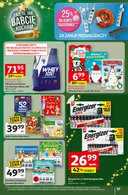 Auchan - gazetka promocyjna Gazetka Święta jak babcię kocham Hipermarket Auchan od czwartku 11.12 do środy 17.12 - strona 37