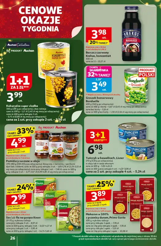 Auchan - gazetka promocyjna Gazetka Święta jak babcię kocham Hipermarket Auchan od czwartku 11.12 do środy 17.12 - strona 26