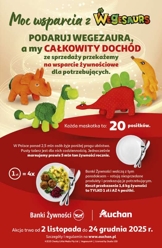 Auchan - gazetka promocyjna Gazetka Święta jak babcię kocham Hipermarket Auchan  do środy 17.12 - strona 44
