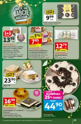 Auchan - gazetka promocyjna Gazetka Święta jak babcię kocham Hipermarket Auchan od czwartku 11.12 do środy 17.12 - strona 23