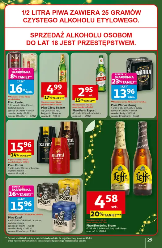 Auchan - gazetka promocyjna Gazetka Święta jak babcię kocham Hipermarket Auchan od czwartku 11.12 do środy 17.12 - strona 29