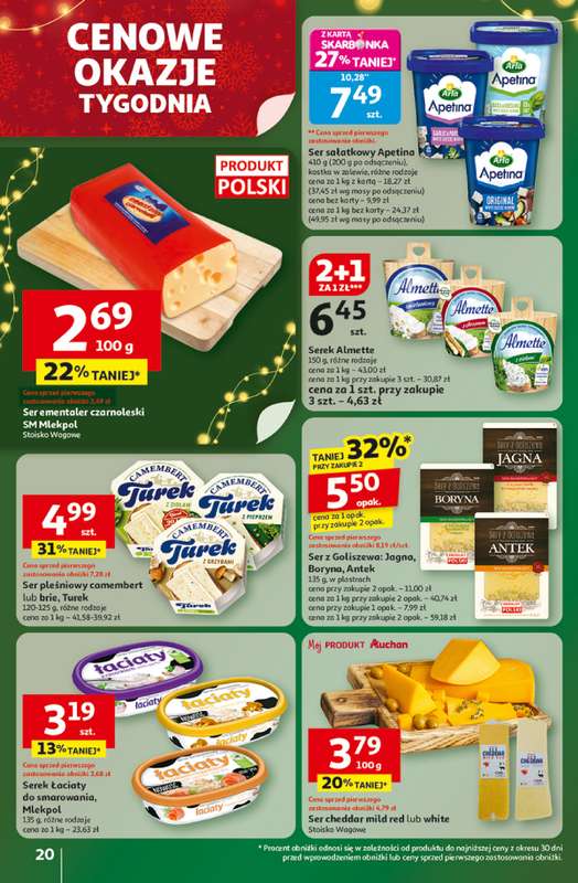 Auchan - gazetka promocyjna Gazetka Święta jak babcię kocham Hipermarket Auchan od czwartku 11.12 do środy 17.12 - strona 20