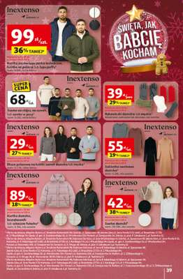 Auchan - gazetka promocyjna Gazetka Święta jak babcię kocham Hipermarket Auchan od czwartku 11.12 do środy 17.12 - strona 39