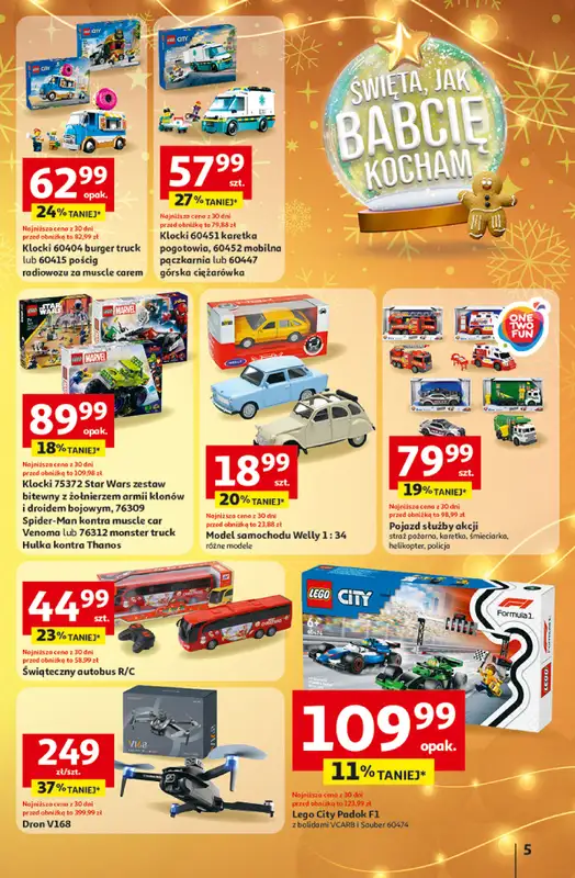 Auchan - gazetka promocyjna Gazetka Święta jak babcię kocham Hipermarket Auchan od czwartku 11.12 do środy 17.12 - strona 5