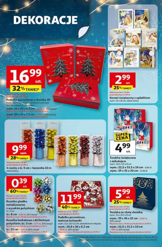Auchan - gazetka promocyjna Gazetka Święta jak babcię kocham Hipermarket Auchan  do środy 17.12 - strona 6