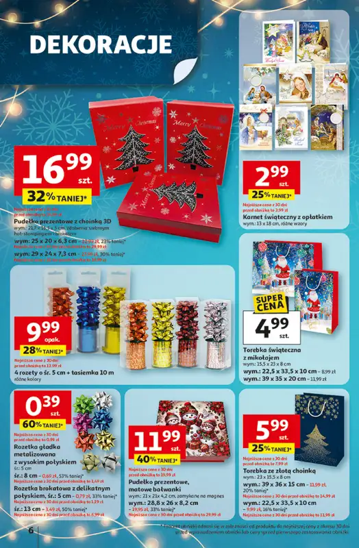 Auchan - gazetka promocyjna Gazetka Święta jak babcię kocham Hipermarket Auchan od czwartku 11.12 do środy 17.12 - strona 6