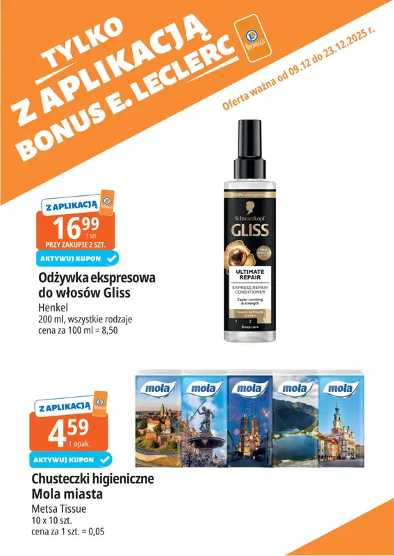 Leclerc - gazetka promocyjna Oferta E.Leclerc I Bonus skanujesz, kasę zyskujesz od wtorku 09.12 do wtorku 23.12 - strona 20