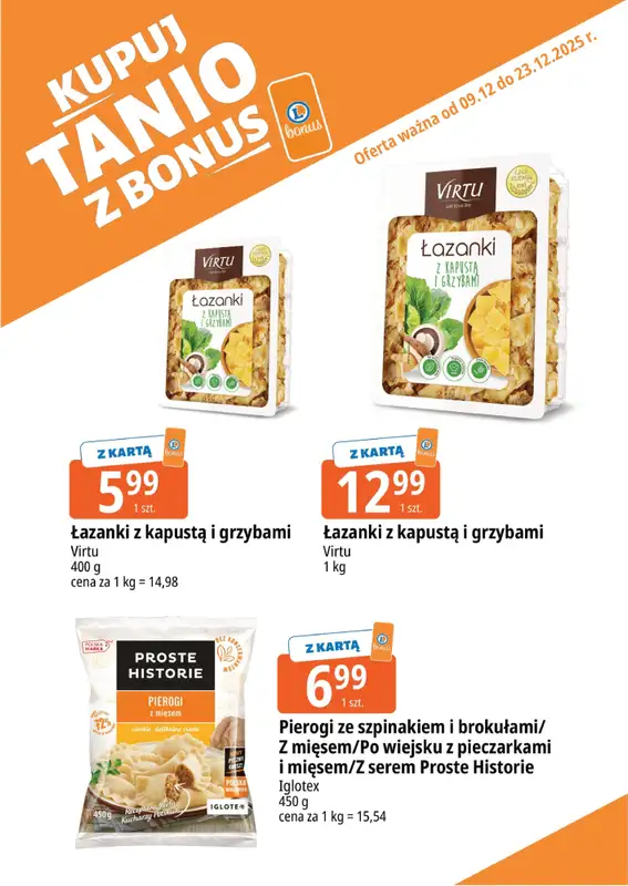 Leclerc - gazetka promocyjna Oferta E.Leclerc I Bonus skanujesz, kasę zyskujesz od wtorku 09.12 do wtorku 23.12 - strona 9
