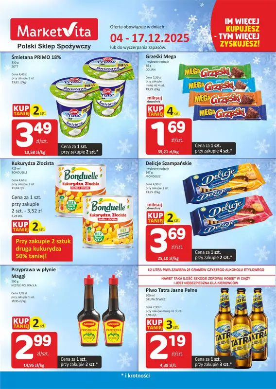 Marketvita - gazetka promocyjna Wielosztuki  do środy 17.12