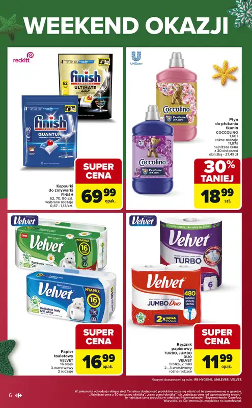 Carrefour Market - gazetka promocyjna Gazetka Weekend promek już od czwartku od czwartku 11.12 do niedzieli 14.12 - strona 6