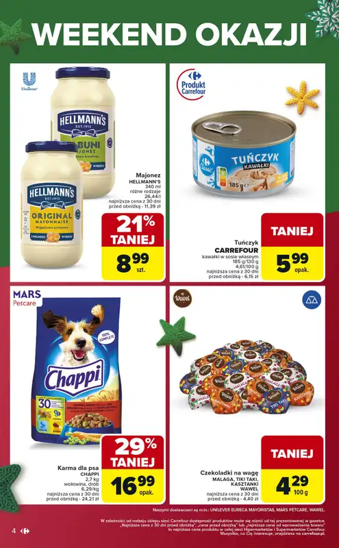 Carrefour Market - gazetka promocyjna Gazetka Weekend promek już od czwartku od czwartku 11.12 do niedzieli 14.12 - strona 4