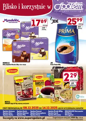 Społem - Blisko i Korzystnie - gazetka promocyjna Blisko i korzystnie w Społem od wtorku 09.12 do niedzieli 14.12