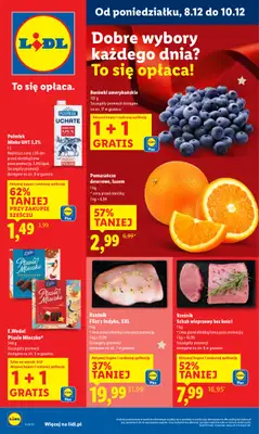 Lidl - gazetka promocyjna Oferta od poniedziałku od poniedziałku 08.12 do środy 10.12