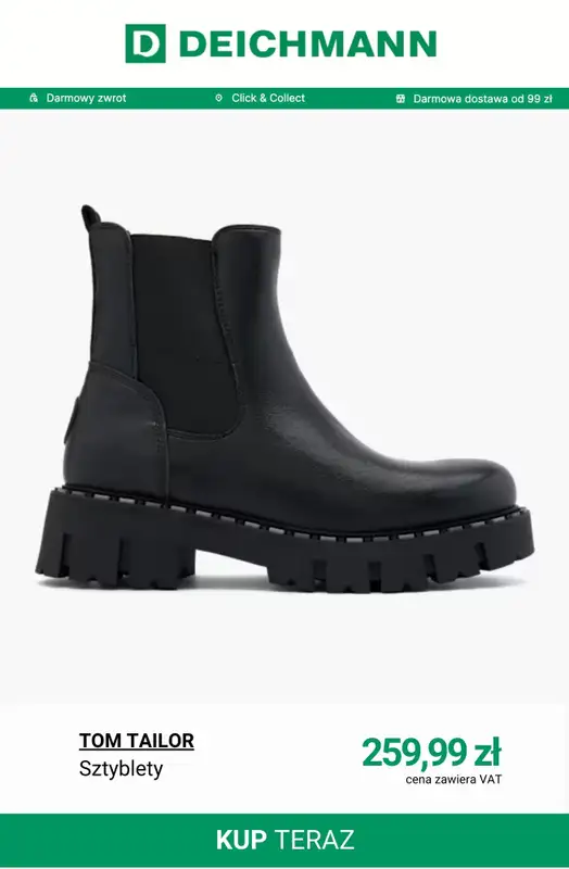 Deichmann - gazetka promocyjna Sztyblety damskie od wtorku 09.12  - strona 7