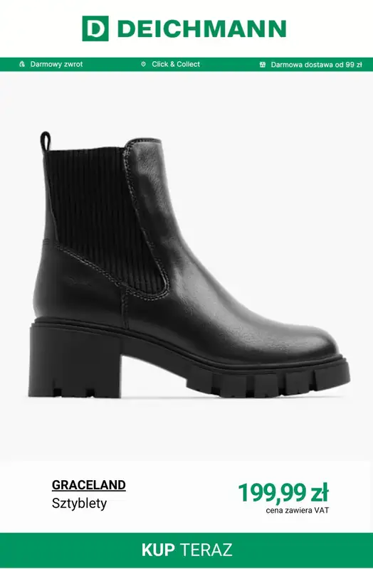 Deichmann - gazetka promocyjna Sztyblety damskie od wtorku 09.12  - strona 6