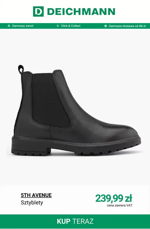 Deichmann - gazetka promocyjna Sztyblety damskie od wtorku 09.12  - strona 12