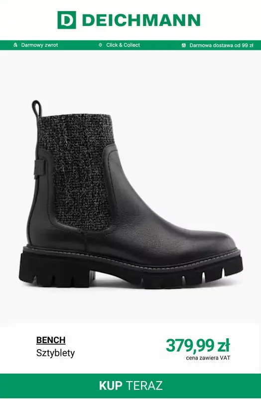 Deichmann - gazetka promocyjna Sztyblety damskie od wtorku 09.12  - strona 9