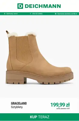 Deichmann - gazetka promocyjna Sztyblety damskie od wtorku 09.12  - strona 8