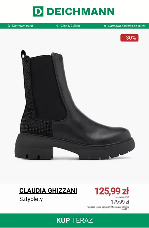 Deichmann - gazetka promocyjna Sztyblety damskie od wtorku 09.12  - strona 2