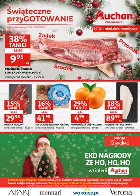 Auchan - gazetka promocyjna Gazetka Zielona Góra I Świateczne przyGOTOWANIE od środy 10.12 do wtorku 16.12
