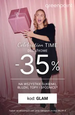 Greenpoint - gazetka promocyjna -35% na sukienki, bluzki, topy i spódnice od 99,99 zł od wtorku 09.12 