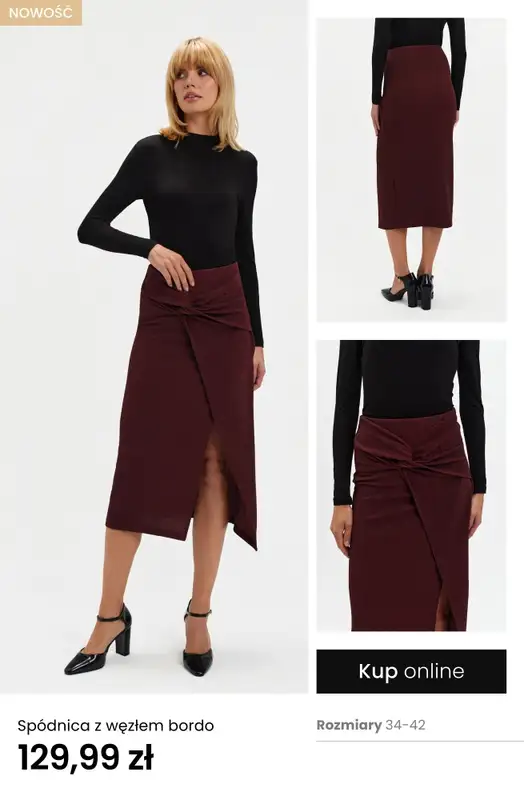 Top Secret - gazetka promocyjna -35% na bluzki, topy, sukienki i spódnice od 99,99 zł od wtorku 09.12 do środy 17.12 - strona 4