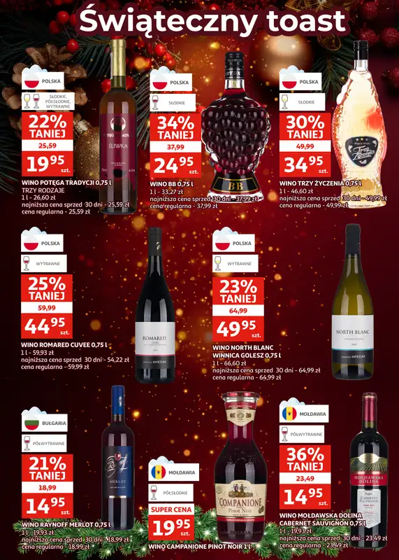 Auchan - gazetka promocyjna Gazetka Racibórz I Świąteczny toast od środy 10.12 do wtorku 23.12 - strona 6