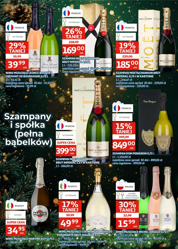 Auchan - gazetka promocyjna Gazetka Zielona Góra I Świąteczny toast od środy 10.12 do wtorku 23.12 - strona 4