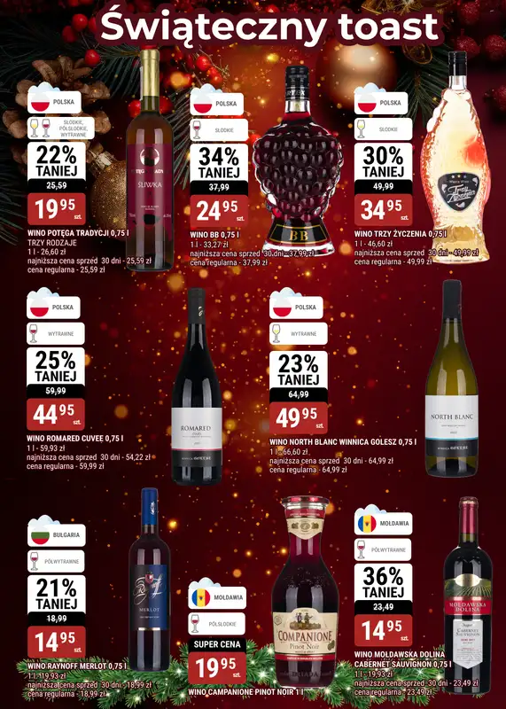 bi1 - gazetka promocyjna Gazetka Świąteczny toast od środy 10.12 do wtorku 23.12 - strona 6